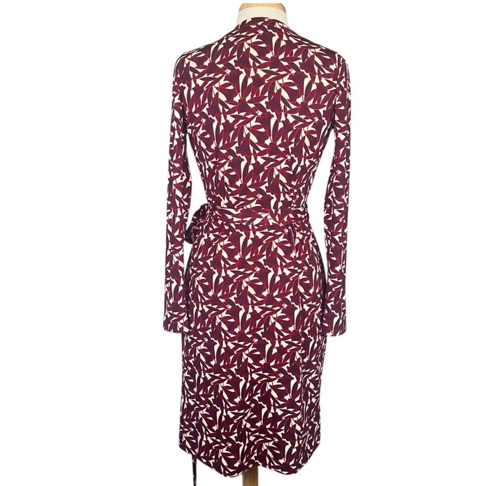 Ann Taylor Classic Wrap Dress Women’s 6 Red White Holiday Career Preppy - Picture 5 of 10